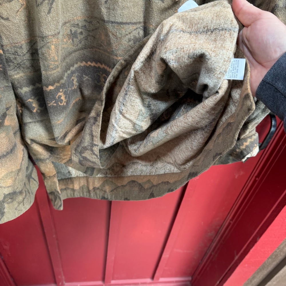 Western Horse Aztec Flannel! Vintage! Like NEW! 🐎 💥 - Picture 9 of 10